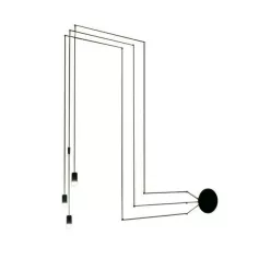   King Home FLUSSO WALL JD0032-3W Fali lámpa 1x3W/G9 3000K 240LM IP20