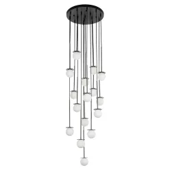   KING HOME JD8006-16-BLACK CANNON Többágú Függesztett Lámpa Fehér, Fekete G9 IP20