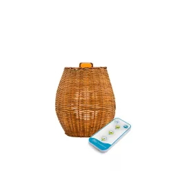   KING HOME LUMSAO025XXWLNW SAONA Klasszikus Kültéri Fali Lámpa Világos Fa AA IP54