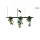 King Home PLANT LINE MSE1501100210 Függőlámpa 1x17W/LED IP20