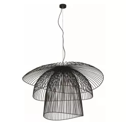 KAJA KP-12 PLAZA Fekete Színű Függeszték 1xE27 15W IP20
