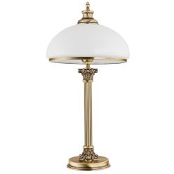 íróasztali lámpa patina színű vázzal és fém testtel beltéri használatra kutek-mes-lg-1-p - moretti.hu