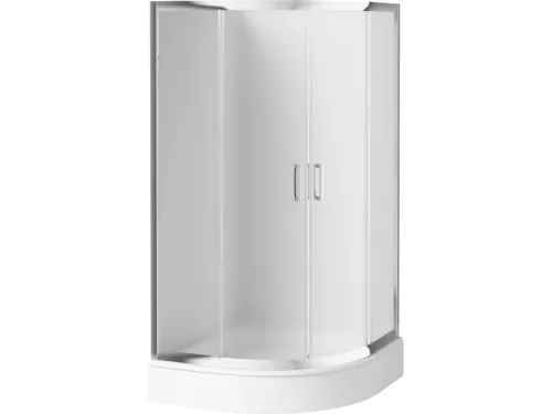 Funkia íves zuhanykabin_90_homokfúvott üveg_170 cm