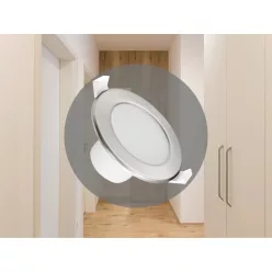 LED fény 7W / IP44 / DR01 / SMD / 3000K / SI - LDL143/S