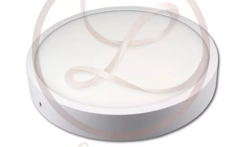 MasterLED Proma 24 W-os falon kívüli natúr fehér kör alakú fehér keretű LED-es mennyezetlámpa