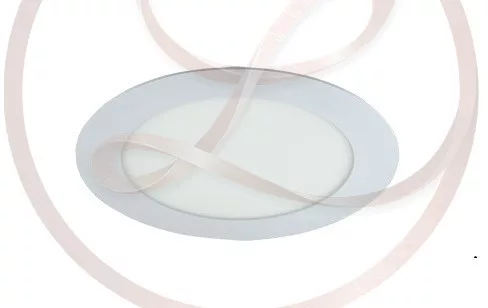 Strühm Slim 9 W-os süllyesztett hideg fehér fehér színű kör alakú LED-es mennyezetlámpa