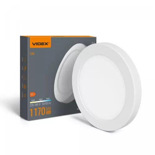 VIDEX DL6R LED Mennyezeti Lámpa 12W 3000K-4000K-6500K 220V Fehér