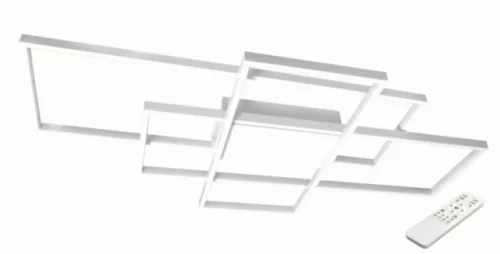 MasterLED Galaxis Hidra 126 W-os 90x50 cm fehér LED távirányítós mennyezeti lámpa