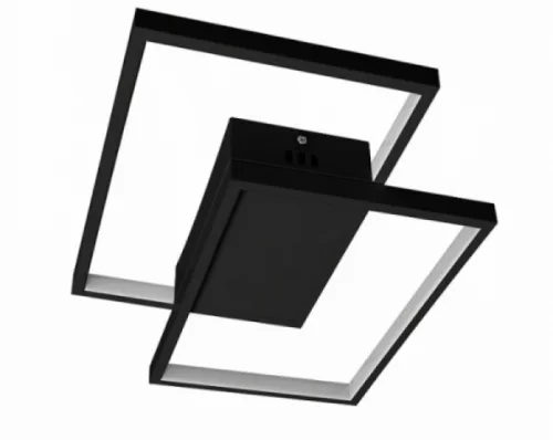 MasterLED Galaxis Polaris 45 W-os 42x30 cm fekete LED távirányítós mennyezeti lámpa