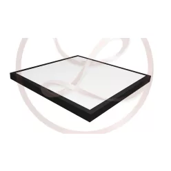   MasterLED 60 W-os szögletes 60x60 cm natúr fehér fekete keretes falon kívüli led panel