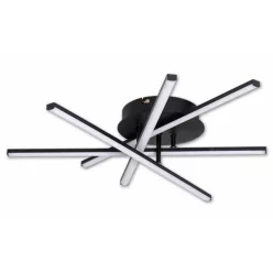   MasterLED Modena Rivera 35 W-os ø50 cm natúr fehér fekete LED mennyezeti lámpa