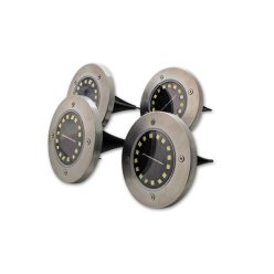   MasterLED Földbe szúrható 1 2 W-os kerek napelemes lámpa 16 SMD