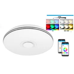   MasterLED Nevada 72 W-os 50 cm fehér LED távirányítós mennyezeti lámpa