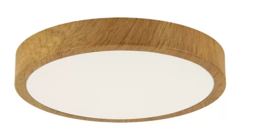 Strühm ATUT kör alakú 18W-os LED lámpa tölgy 280x280 mm IP44-es védettségű