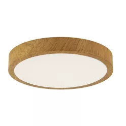   Strühm ATUT kör alakú 24W-os LED lámpa tölgy 380x380 mm IP44-es védettségű