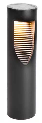 EcoLight napelemes fekete állólámpa beépített alkonykapcsolóval SSO-3
