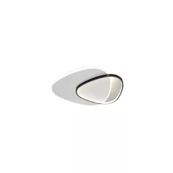   Stone Seine 48W-os 490x400mm 3000-6500K fekete-fehér színű távirányítós mennyezeti lámpa