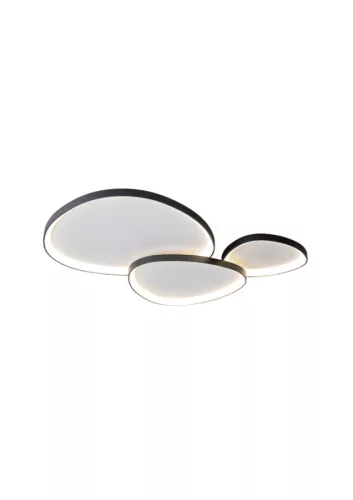 Stone Loire 110W-os 1150x750mm 3000-6500K fekete színű távirányítós mennyezeti lámpa