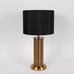   Eurolamp Estheti Metál arany éjjeli lámpa fekete búrával