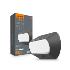   Videx napelemes fali lámpa 5000K beépített mozgásérzékelővel 001-S