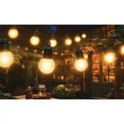   MasterLED Girlanda napelemes 20 LED-es 4 85 m hosszúságú fényfüzér