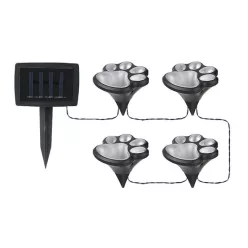   MasterLED kutya mancs alakú napelemes 4 LED-es 4 7 m hosszúságú fényfüzér
