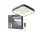 Videx Led Edge 72 W-os ø450mm fekete négyzet alakú LED távirányítós mennyezeti lámpa