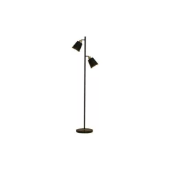   MasterLED Koko fekete/arany színű állólámpa 155 cm 2x E27-es foglalattal