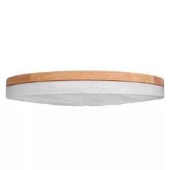   MasterLED XUDO 72W 3000-6500K 500x85 mm valódi fa/fehér színű mennyezeti lámpa távirányítóval
