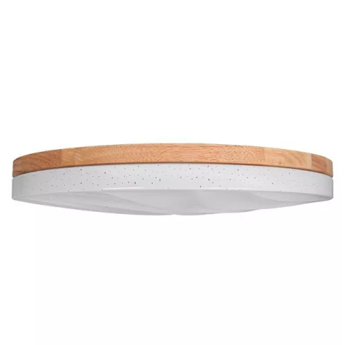 MasterLED XUDO 72W 3000-6500K 500x85 mm valódi fa/fehér színű mennyezeti lámpa távirányítóval