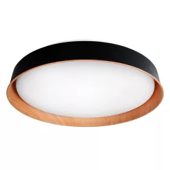   MasterLED XUDO 54W 3000-6500K 400x85 mm fekete/tölgy színű mennyezeti lámpa távirányítóval