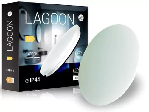 Lagoon 72 W-os ø600 mm kerek natúr fehér mennyezeti lámpa IP44-es védettségű