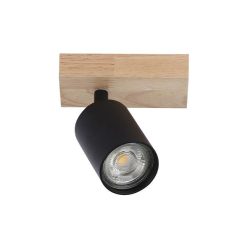 MasterLED Dabi tölgy/fekete színű fali lámpa,