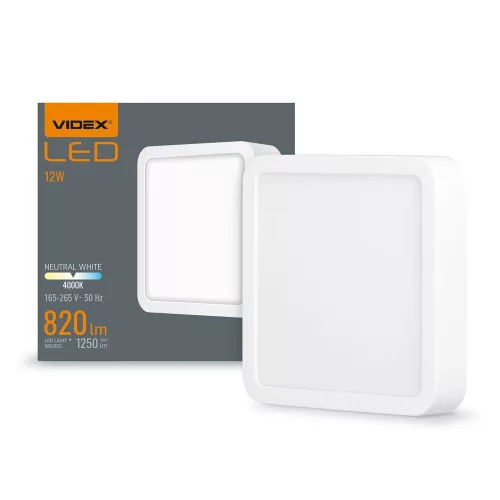 VIDEX-DOWNLIGHT-LED-DLSS-12W LED Felületre szerelhető Mennyezeti lámpa