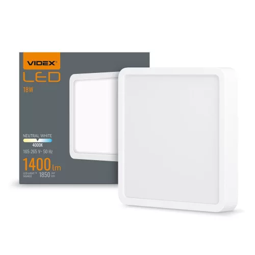 VIDEX-DOWNLIGHT-LED-DLSS-18W LED Felületre szerelhető Mennyezeti lámpa