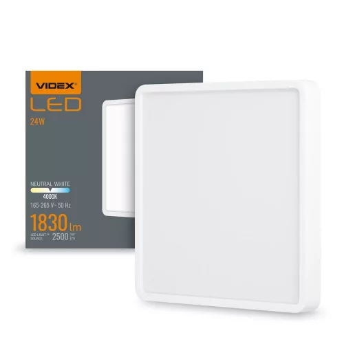 VIDEX-DOWNLIGHT-LED-DLSS-24W LED Felületre szerelhető Mennyezeti lámpa