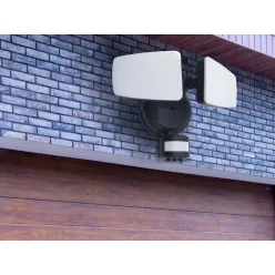   Kültéri fekete LED reflektor PIR érzékelővel 24W/3000K/4000K/6000K - LFX025
