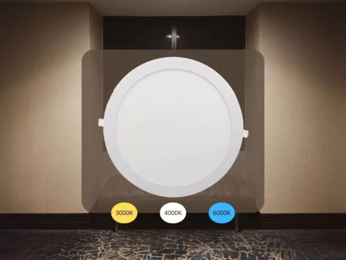 LED beépített panel 24W / PR / SMD / 3000K - 4000K - 6000K / WH - LPL135