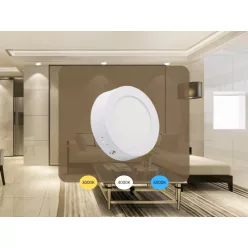   LED panel falon kívüli 6W / PRSF / SMD / 3000K - 4000K - 6000K / WH - LPL331