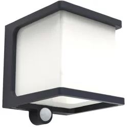   LUTEC 6940101125 DOBLO Fali Lámpa Mozgásérzékelővel Antracit LED IP44