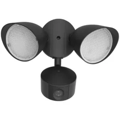   LUTEC 7622220012 DRACO Fali Lámpa Mozgásérzékelővel Fekete LED IP44