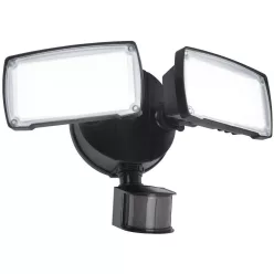   LUTEC 7635415330 CHIMERA Fali Lámpa Mozgásérzékelővel Fekete LED IP44