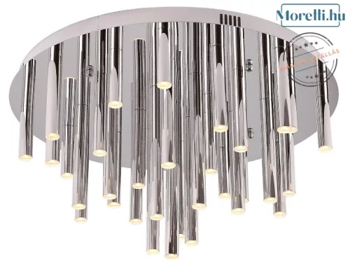 mennyezeti lámpa króm színű vázzal és fém testtel beltéri használatra maxlight-c0115d - moretti.hu