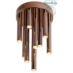 mennyezeti lámpa réz színű vázzal és fém testtel beltéri használatra maxlight-c0116 - moretti.hu