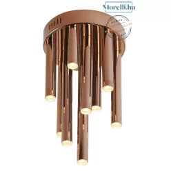 mennyezeti lámpa réz színű vázzal és fém testtel beltéri használatra maxlight-c0116d - moretti.hu