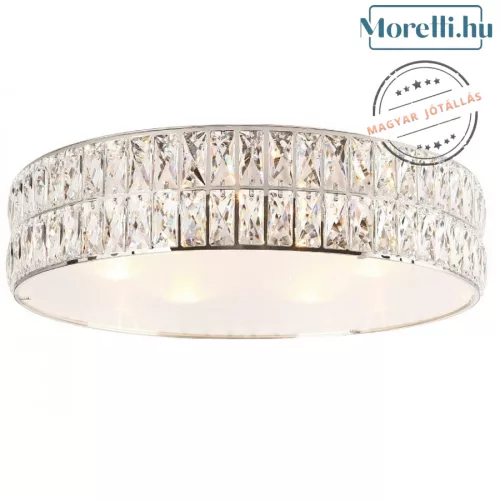 mennyezeti lámpa króm színű vázzal és fém testtel beltéri használatra maxlight-c0121 - moretti.hu