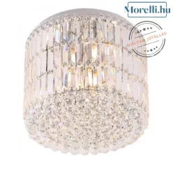 mennyezeti lámpa króm színű vázzal és üveg testtel beltéri használatra maxlight-c0127 - moretti.hu