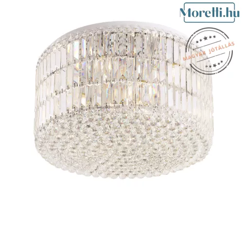 mennyezeti lámpa króm színű vázzal és üveg testtel beltéri használatra maxlight-c0128 - moretti.hu