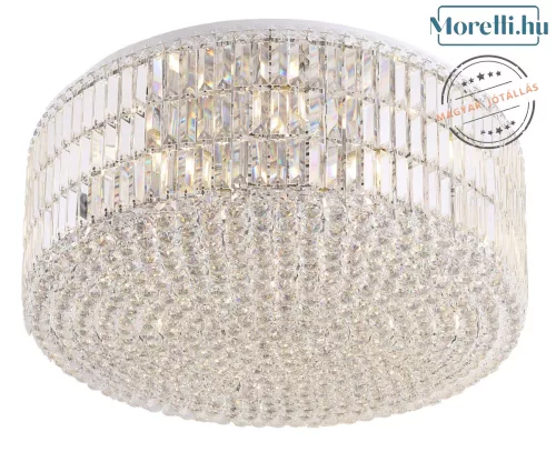 mennyezeti lámpa króm színű vázzal és üveg testtel beltéri használatra maxlight-c0129 - moretti.hu