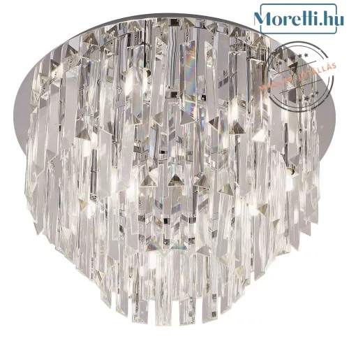 mennyezeti lámpa króm színű vázzal és üveg testtel beltéri használatra maxlight-c0136 - moretti.hu